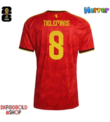 Belgien Youri Tielemans #8 Hjemmebanetrøje VM 2026 Kort ærmer